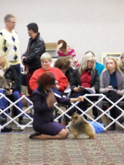Cole in the ring with his other mom, Nady Godbout. Photo by Geneva Coats.